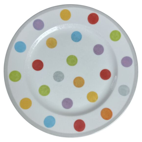 Villeroy & Boch Luxembourg ’Bonjour’ Polka Dot Dinner Plates 10.5" Set of 2 - Picture 3 of 6